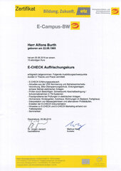 E-CHECK Auffrischungskurs